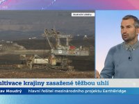 Mr. Moudrý at Czech television broadcast